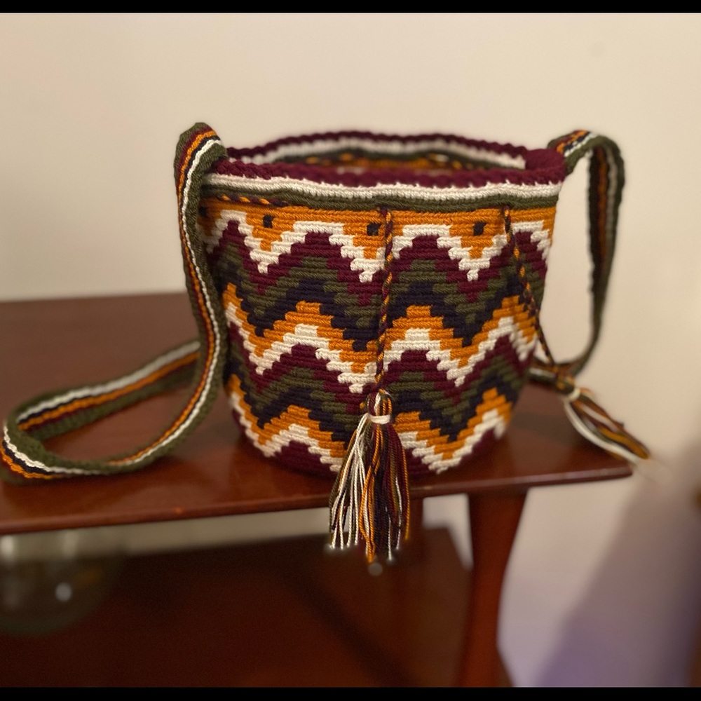 Columbian Handmade mochilla. Small but fits wallet/phone